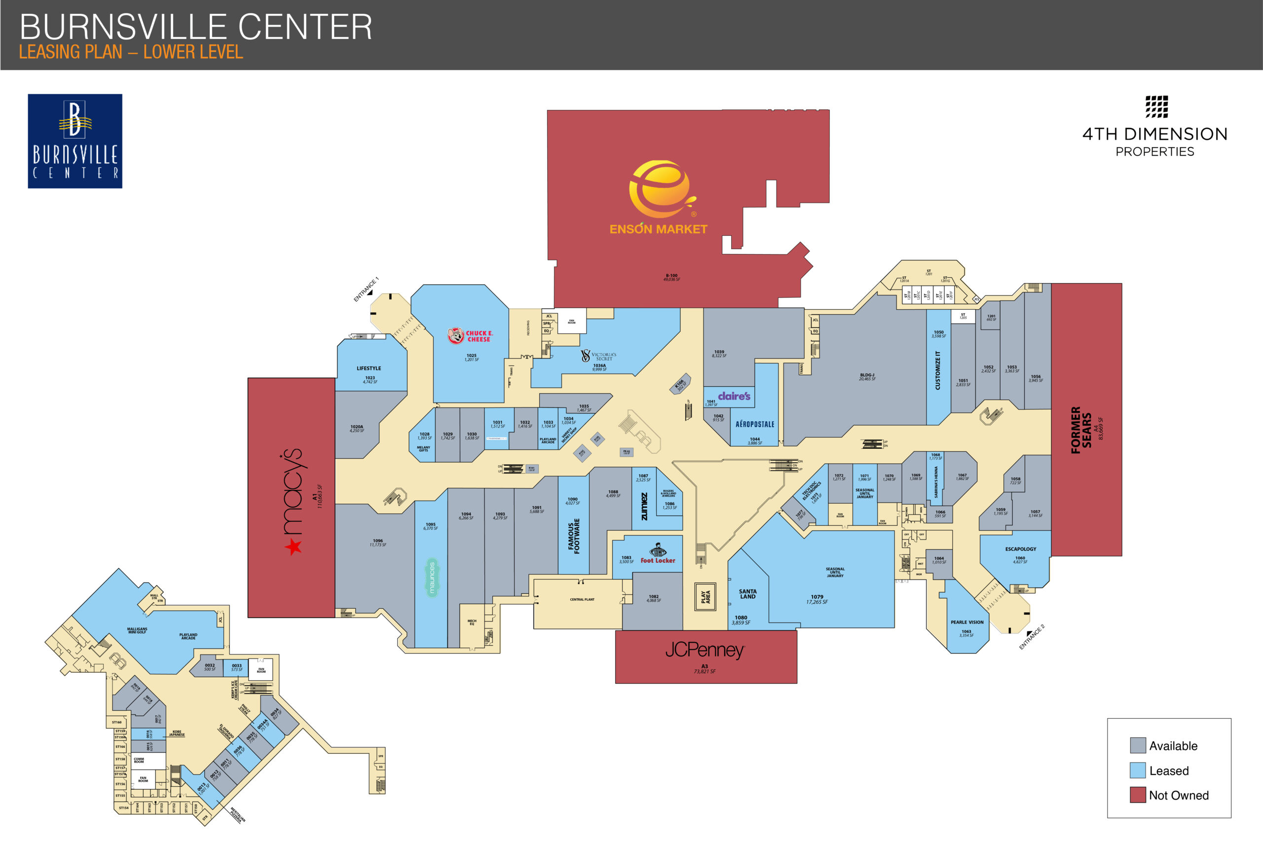 Burnsville Mall Map