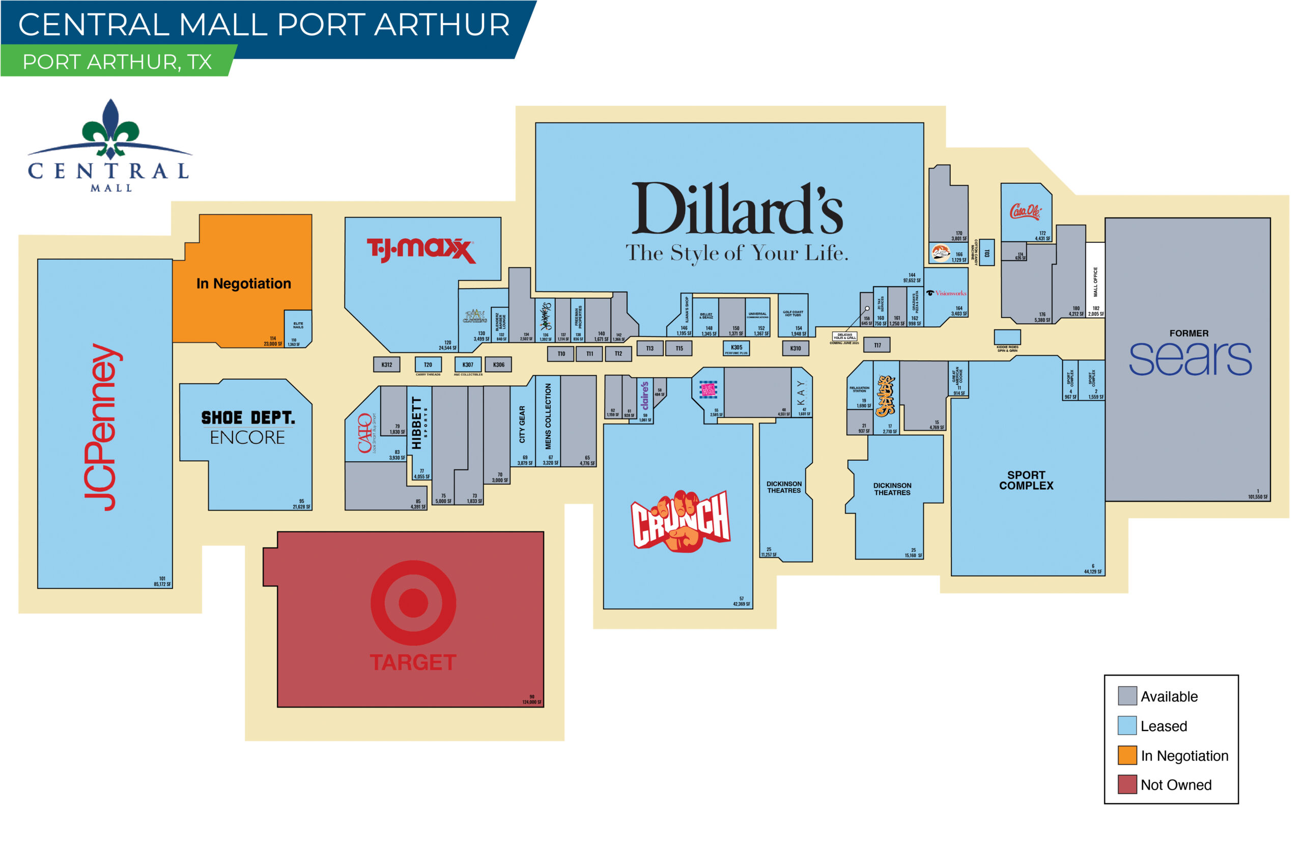 Burnsville Mall Map