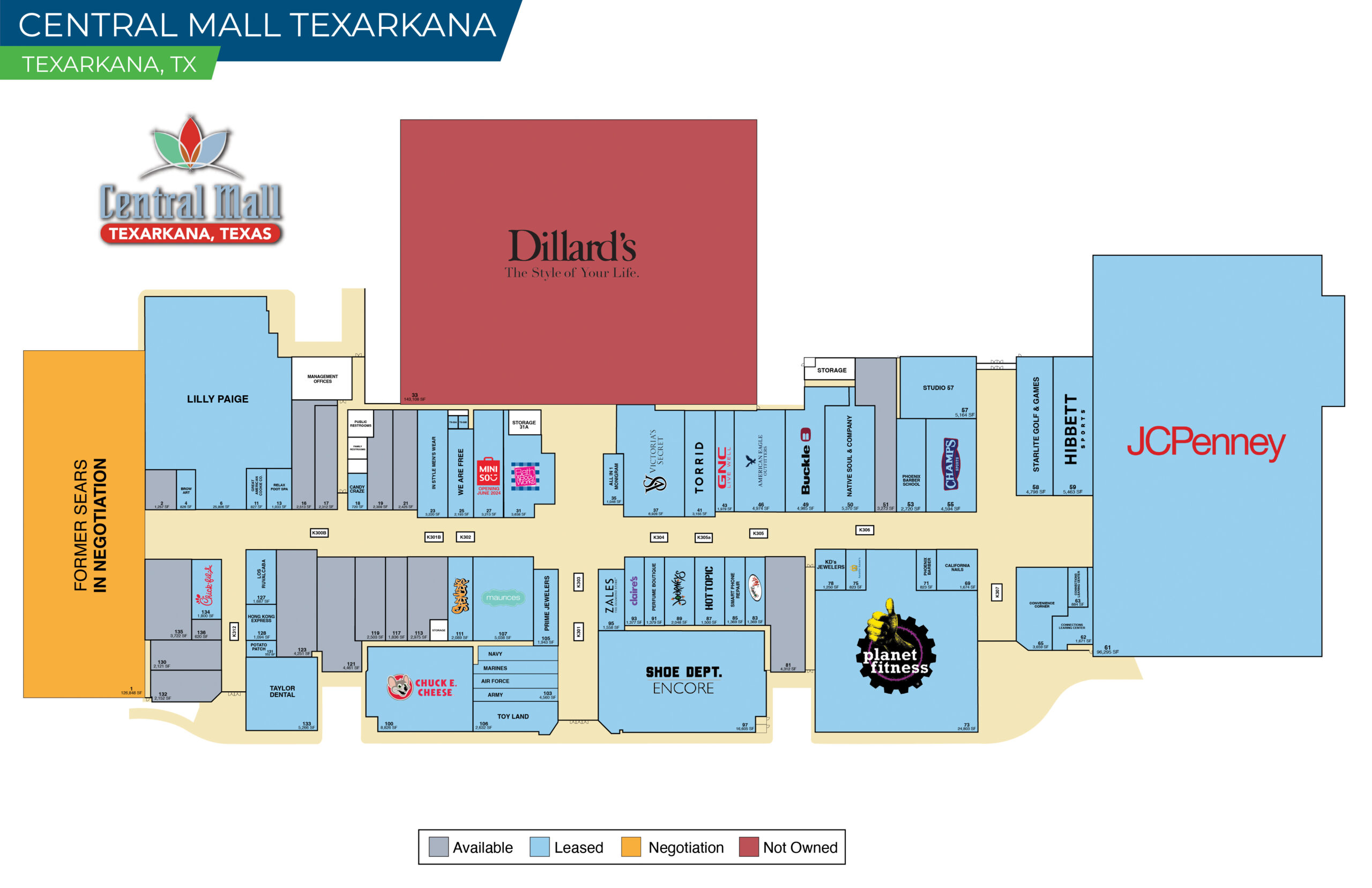 Burnsville Mall Map