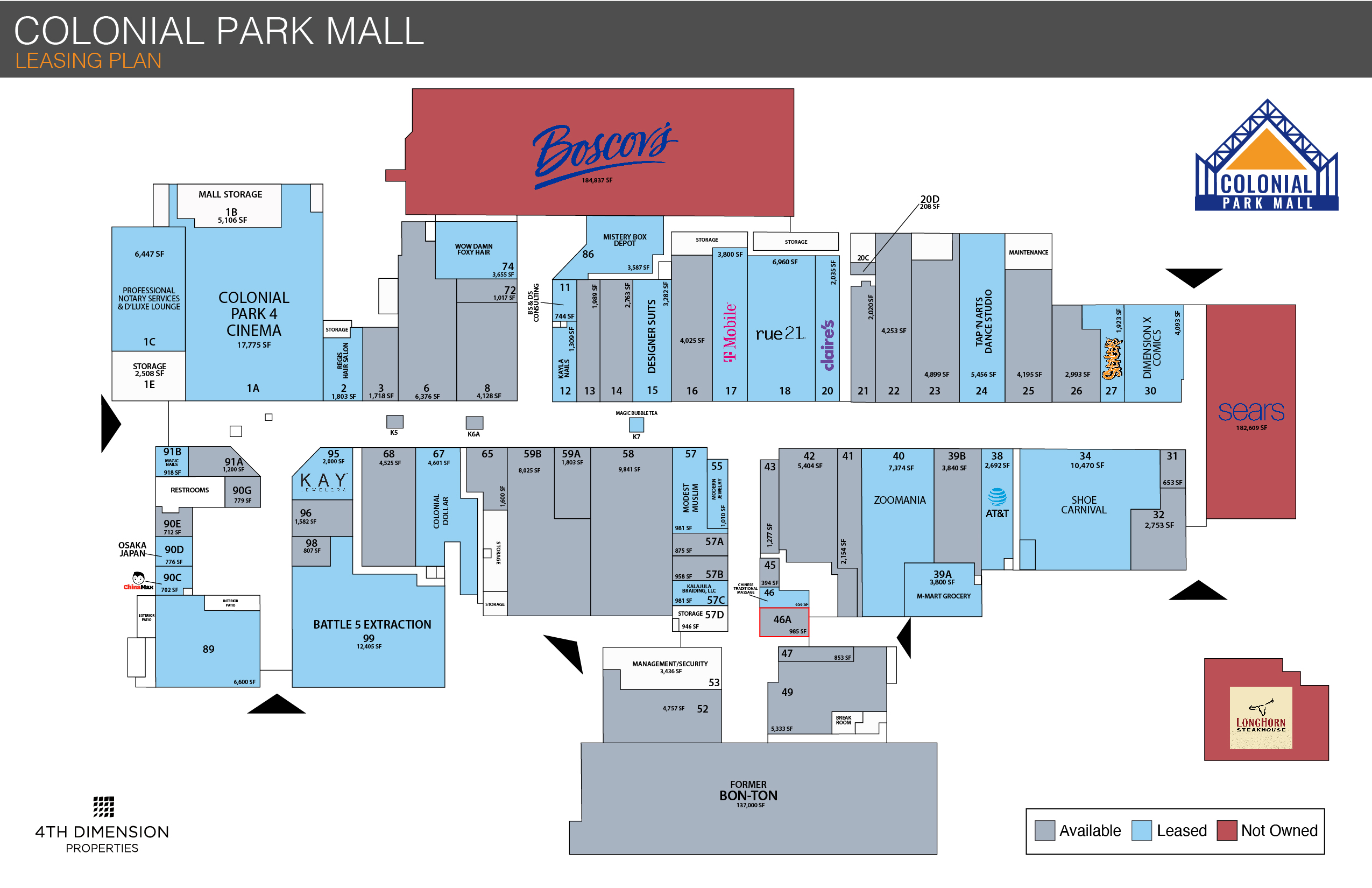Burnsville Mall Map
