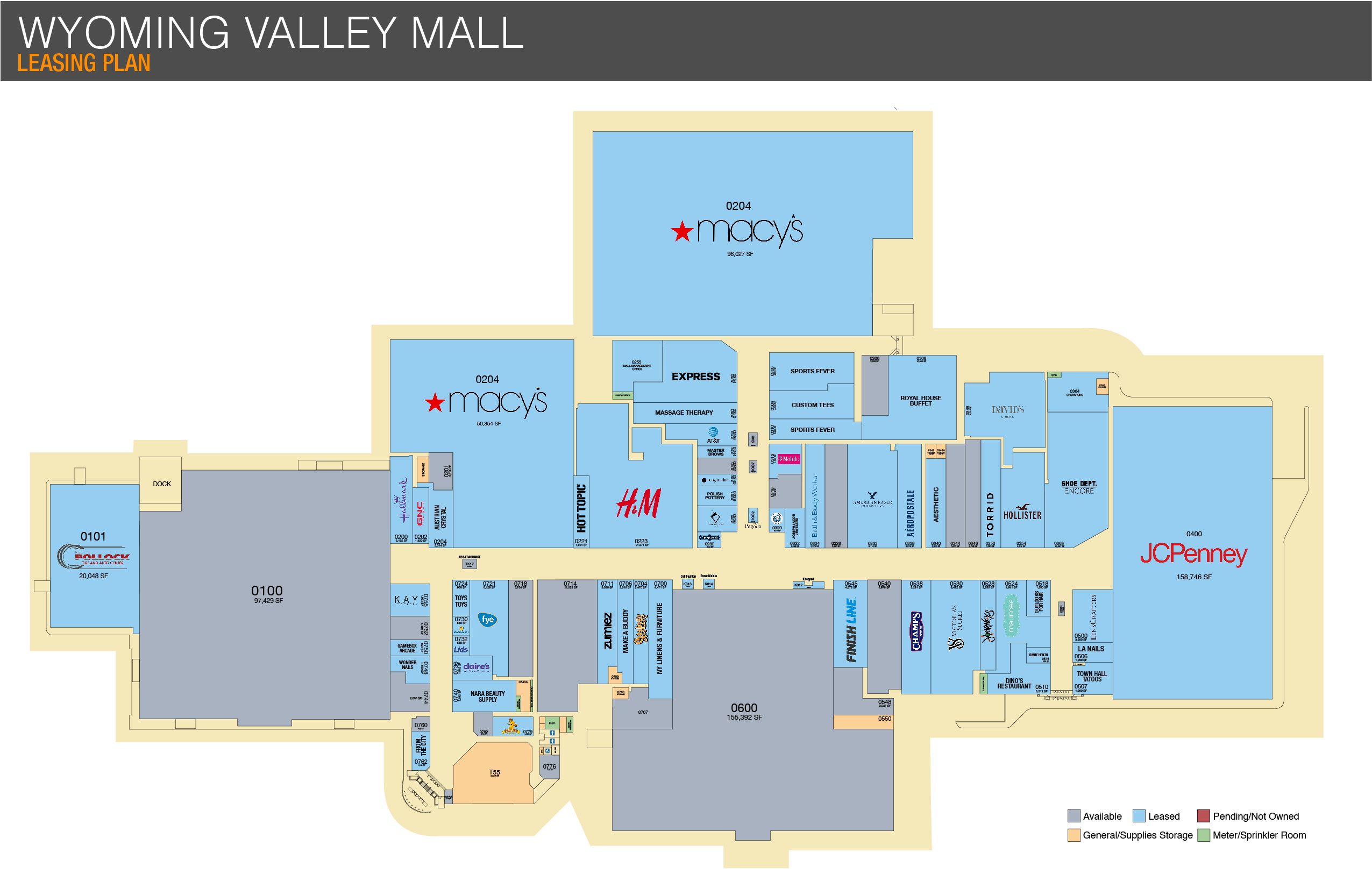 Wyoming Valley Mall Leasing Plan Page_1