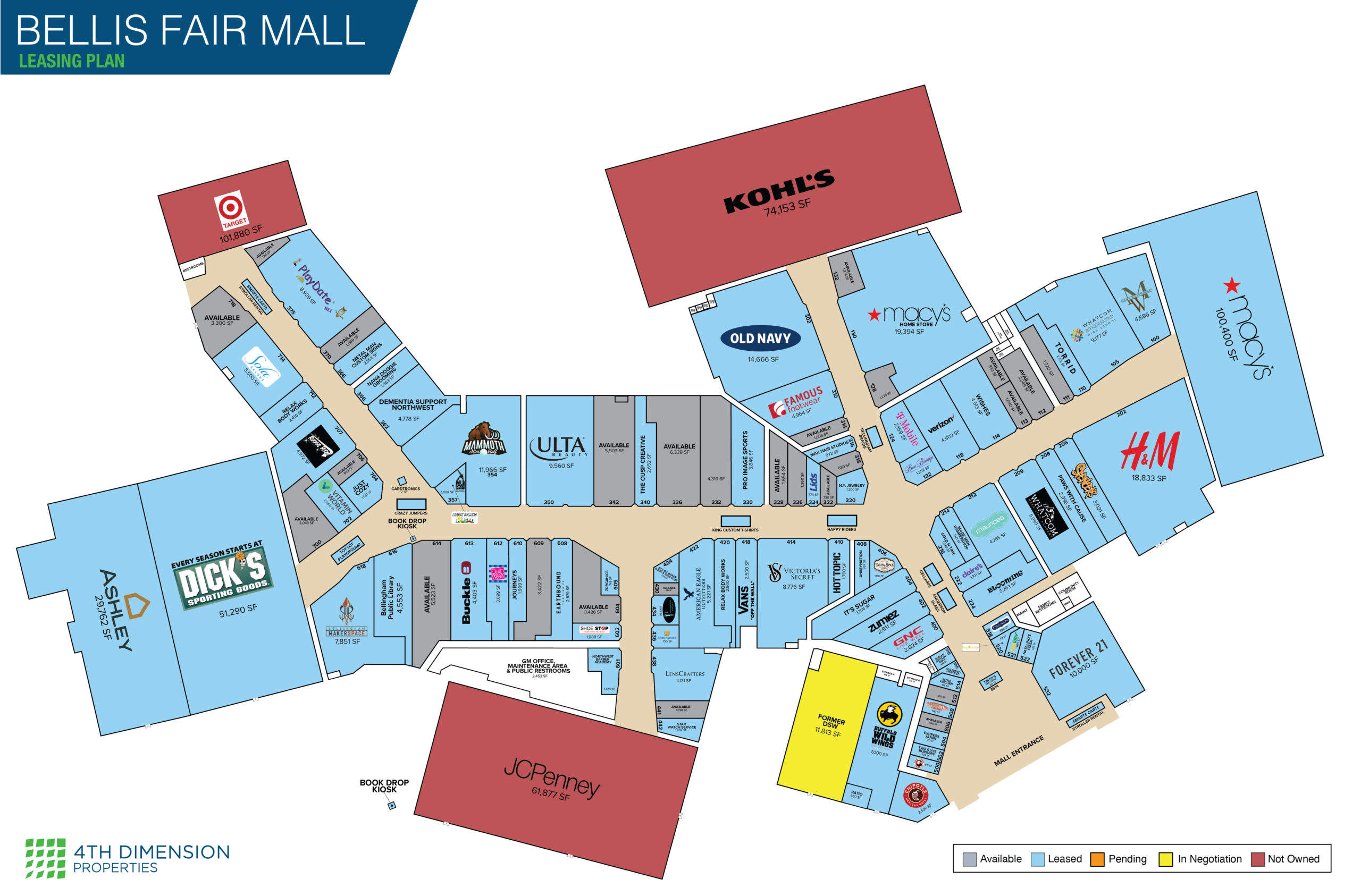 Burnsville Mall Map