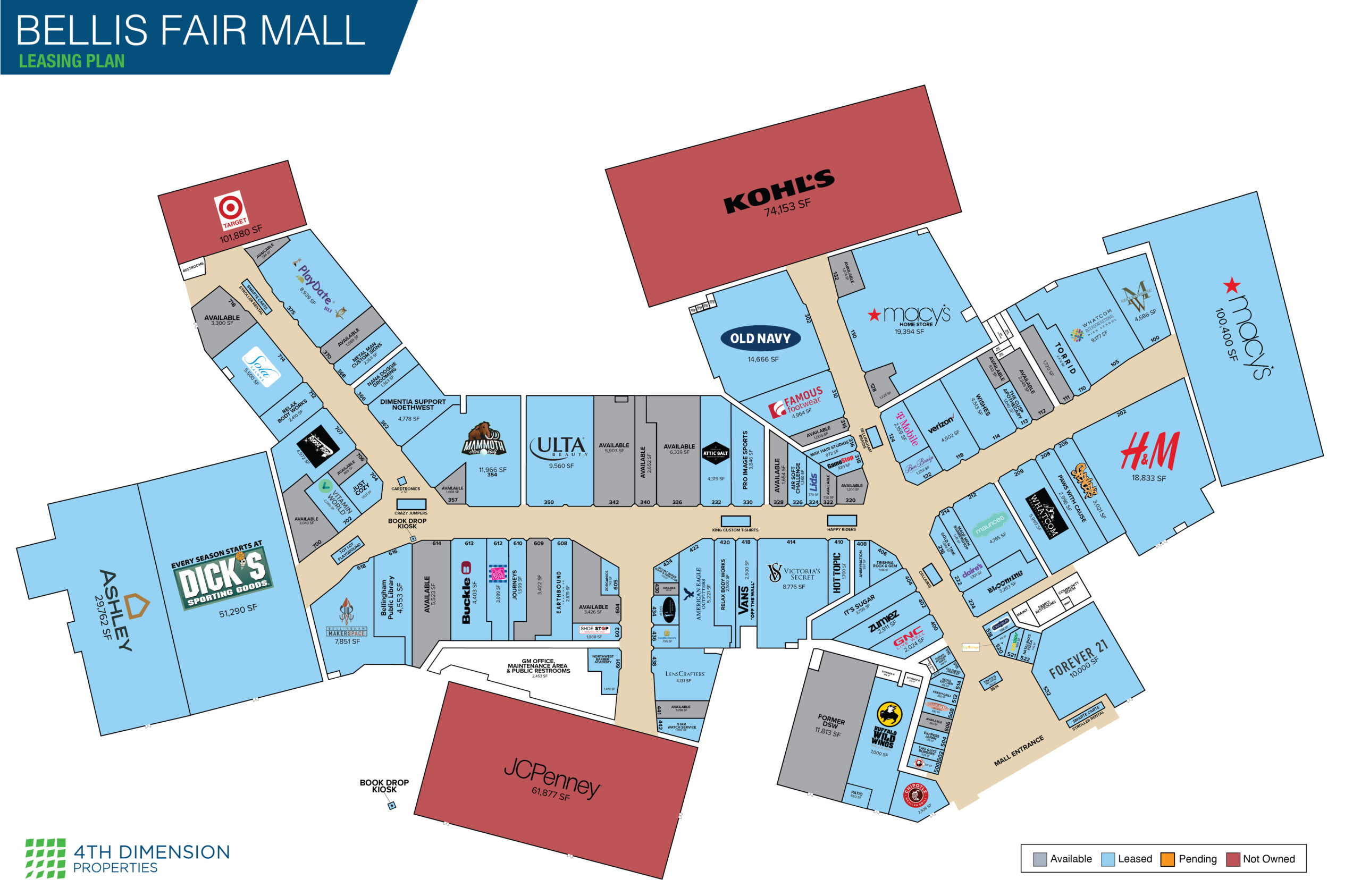 Burnsville Mall Map