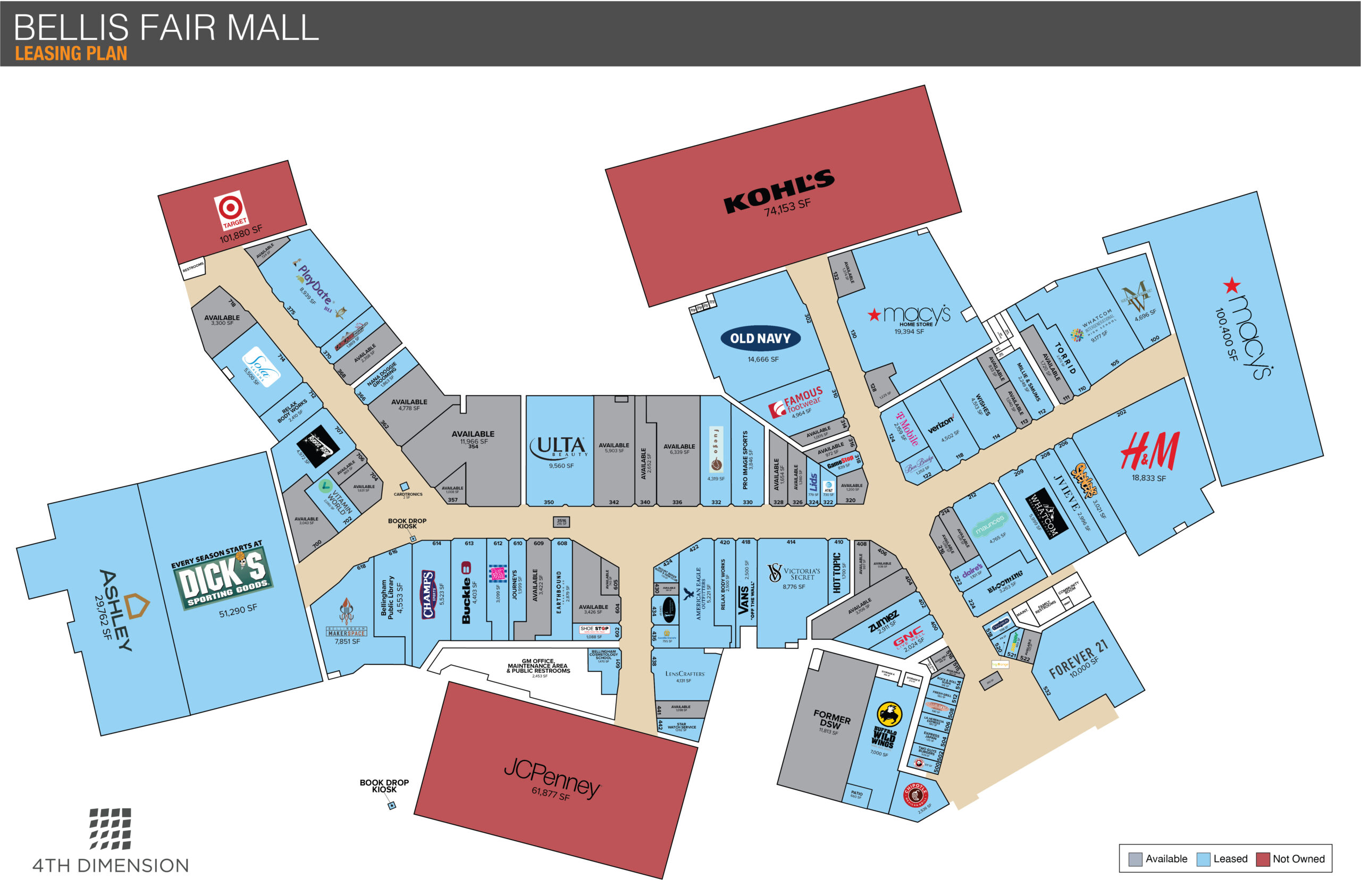 Burnsville Mall Map